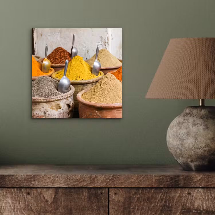 Aluminium schilderij - Kruiden - Potten - Oosters — 3