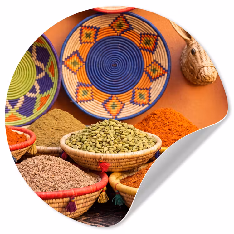 Behangcirkel - Eten - Kleurrijk - Cultuur — 1