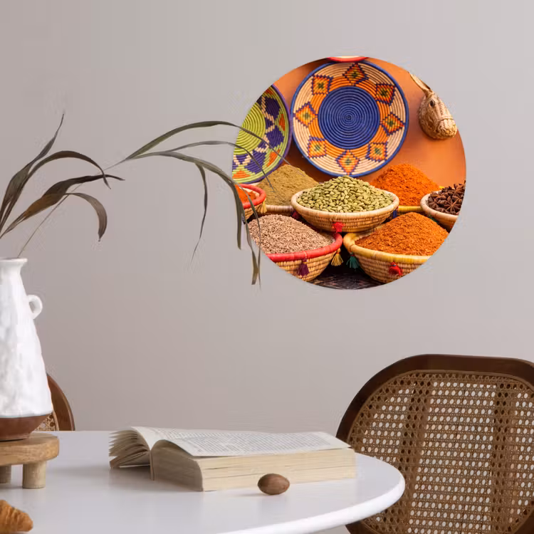 Behangcirkel - Eten - Kleurrijk - Cultuur — 4