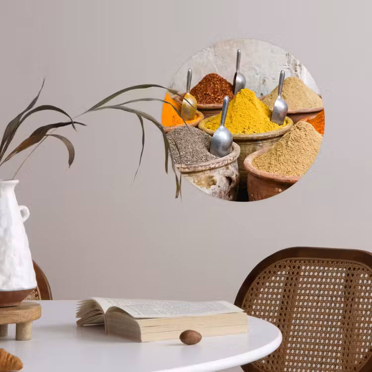 Behangcirkel - Kruiden - Potten - Oosters — 4