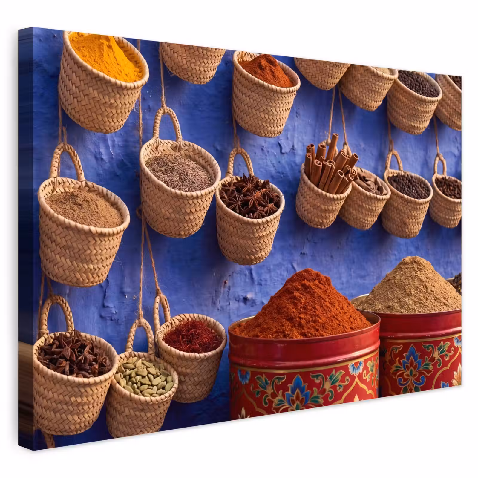 Buiten canvas - Kruiden - Manden - Markt — 1