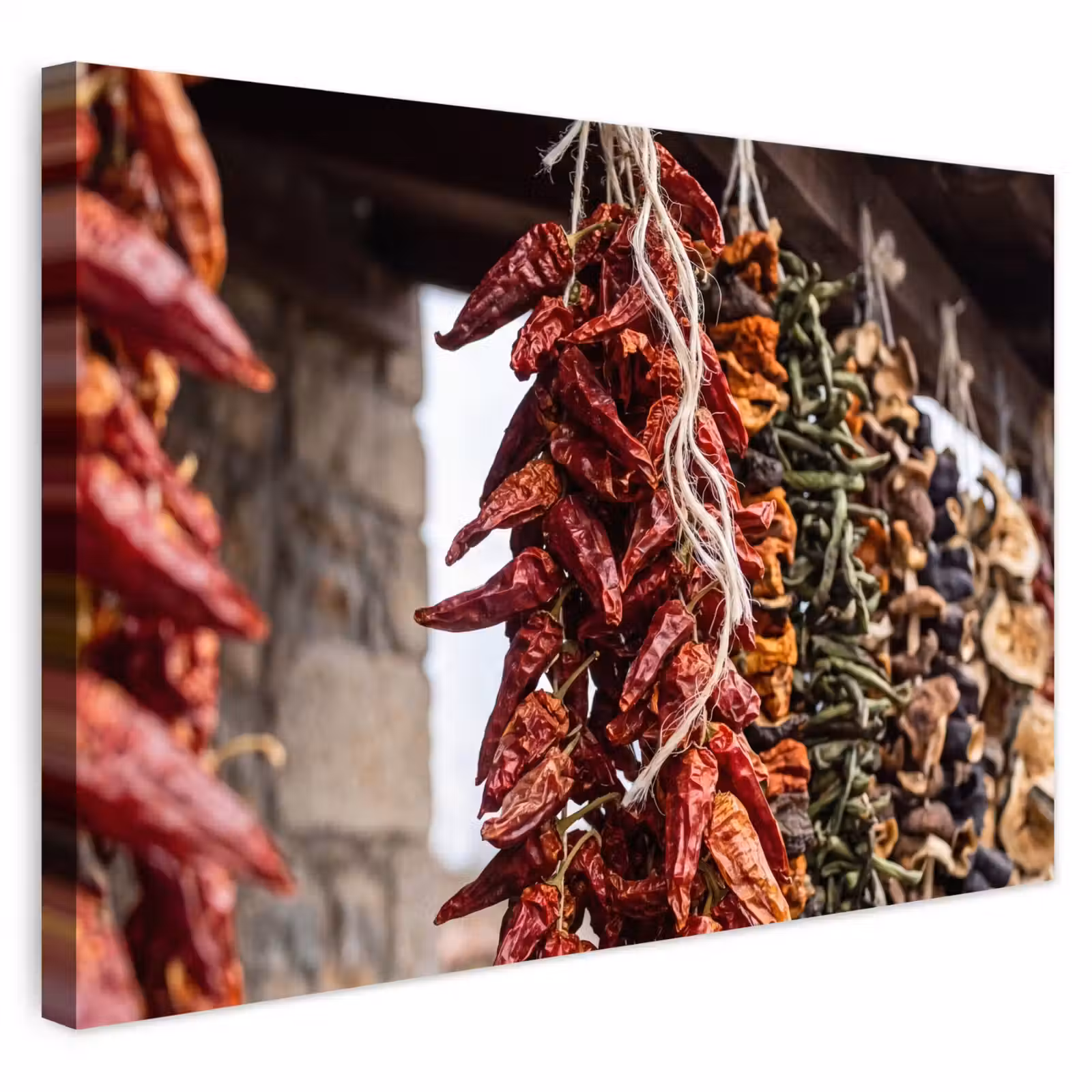 Buiten canvas - Rode pepers - Eten — 1