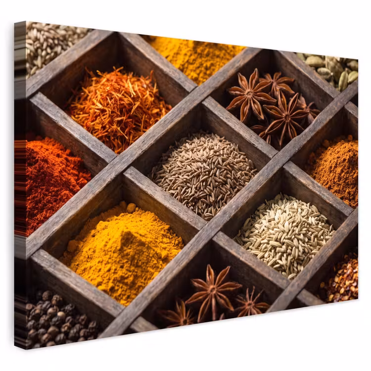 Buiten canvas - Kruiden - Houten - Eten — 1
