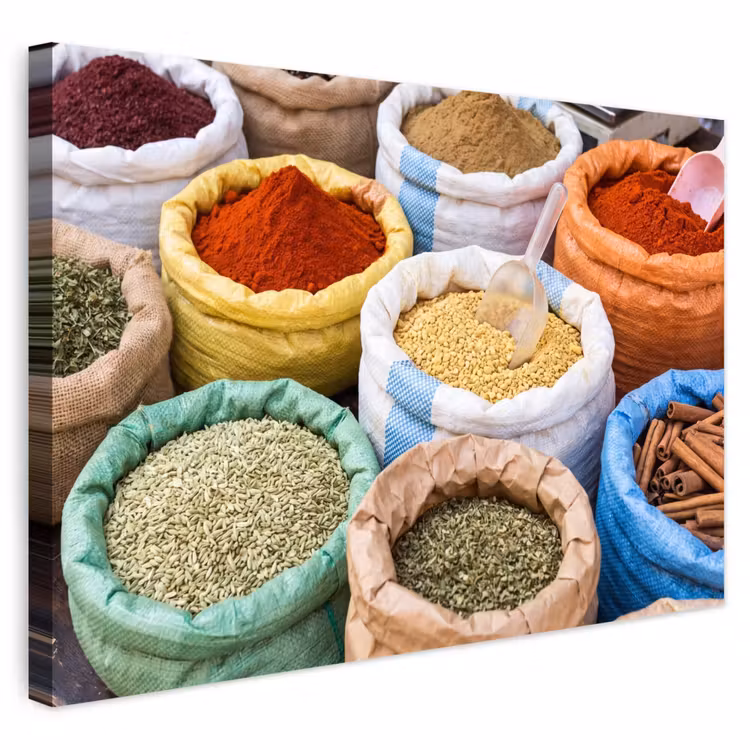 Buiten canvas - Kruiden - Zakken - Markt — 1