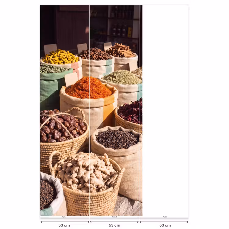 Behang - Kruiden - Markt - Kleurrijk — 6