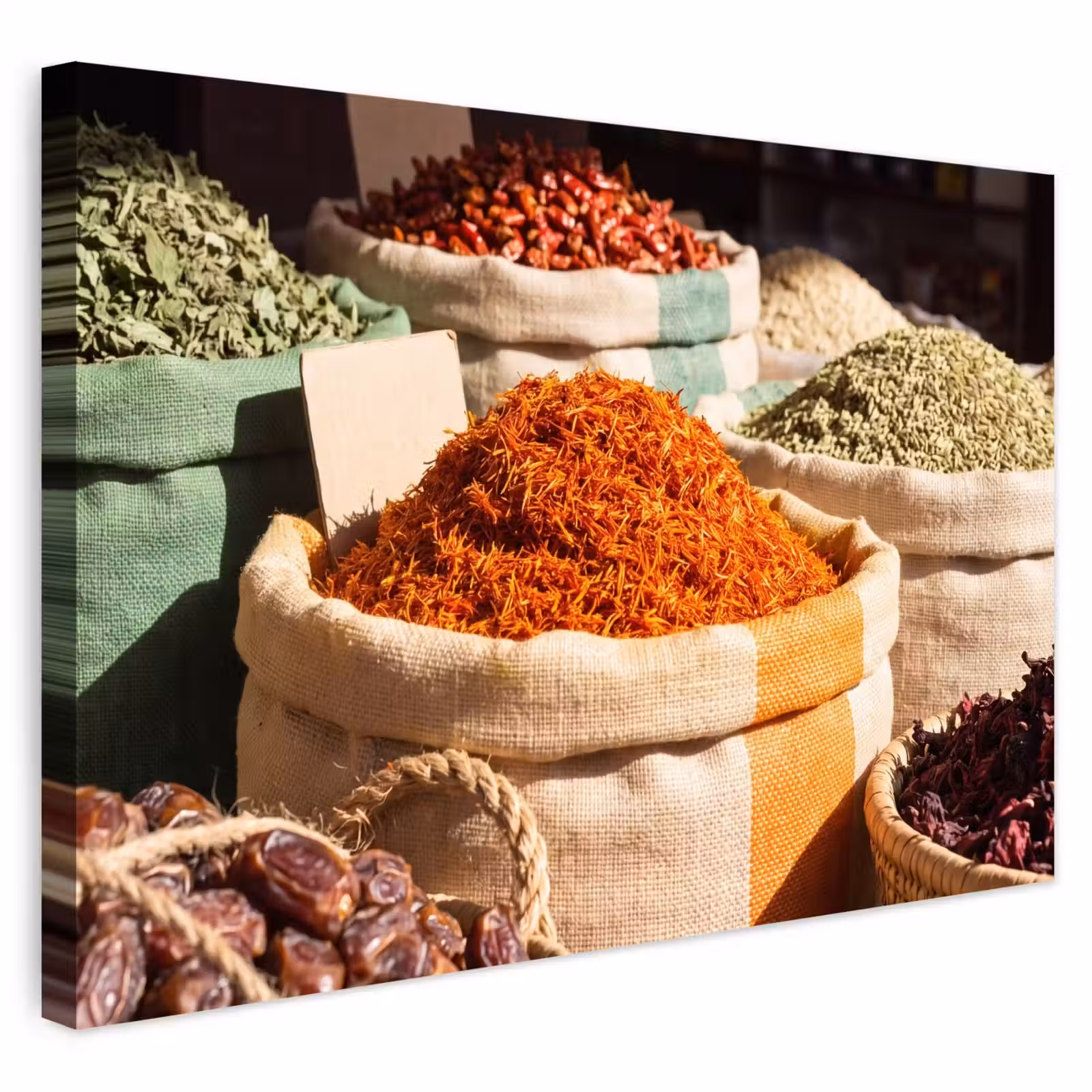 Buiten canvas - Kruiden - Markt - Kleurrijk — 1