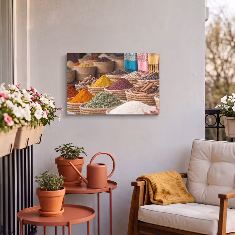 Buiten canvas - Kruiden - Manden - Oosters — 3
