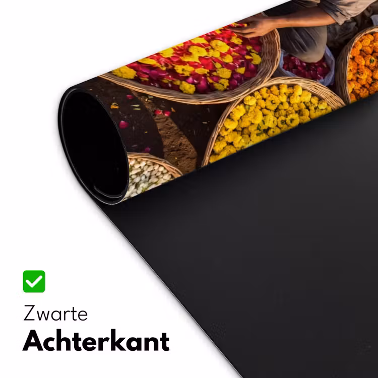Bureau onderlegger - Bloemen - Markt - Kleurrijk — 5