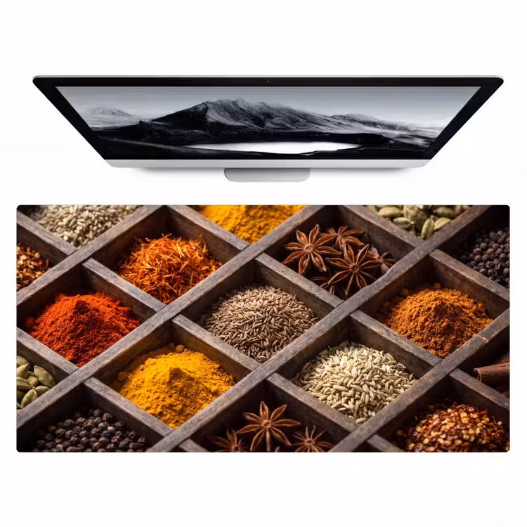 Bureau onderlegger - Kruiden - Houten - Eten — 1