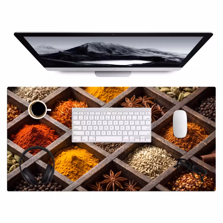 Bureau onderlegger - Kruiden - Houten - Eten — 4
