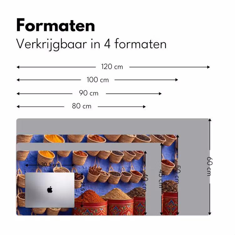 Bureau onderlegger - Kruiden - Manden - Markt — 8