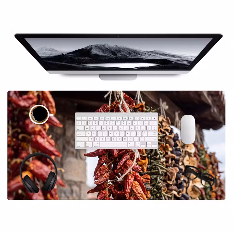 Bureau onderlegger - Rode pepers - Eten — 4