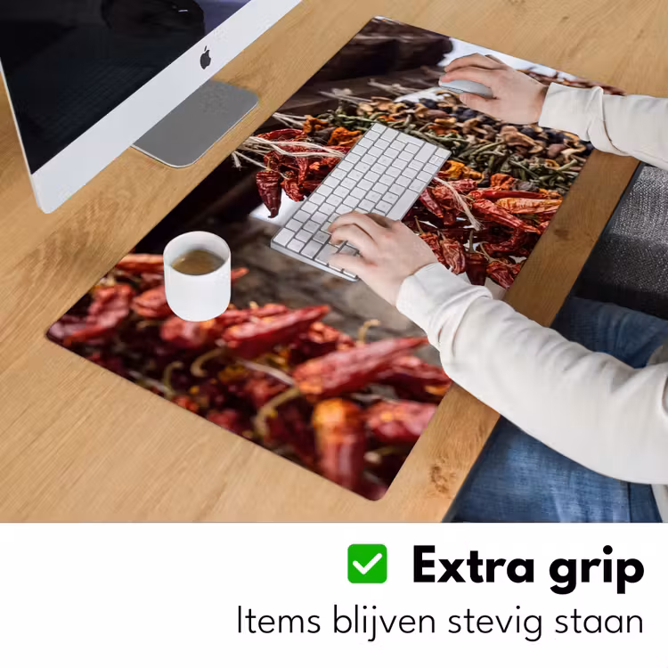 Bureau onderlegger - Rode pepers - Eten — 6