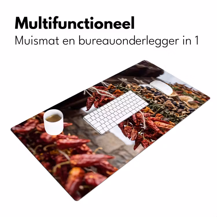 Bureau onderlegger - Rode pepers - Eten — 7