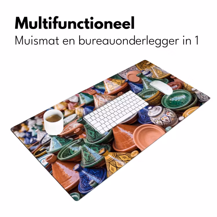 Bureau onderlegger - Aardewerk - Kleurrijk - Patroon — 7