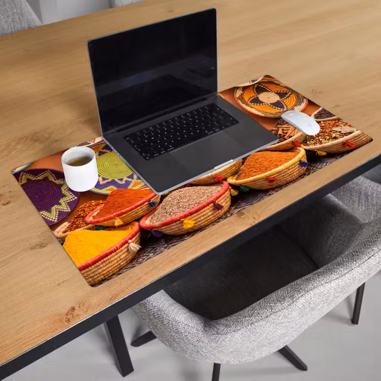 Bureau onderlegger - Eten - Kleurrijk - Cultuur — 3