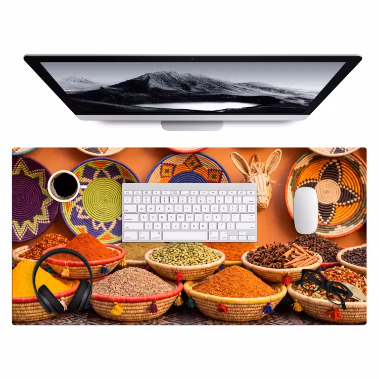 Bureau onderlegger - Eten - Kleurrijk - Cultuur — 4