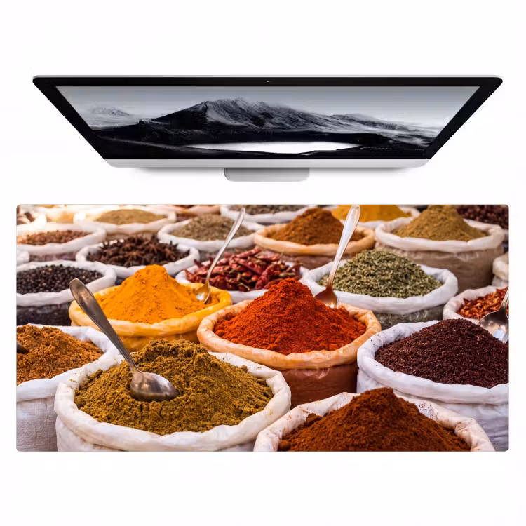 Bureau onderlegger - Kruiden - Markt - Eten — 1