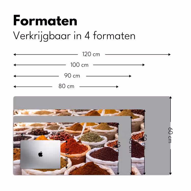 Bureau onderlegger - Kruiden - Markt - Eten — 8