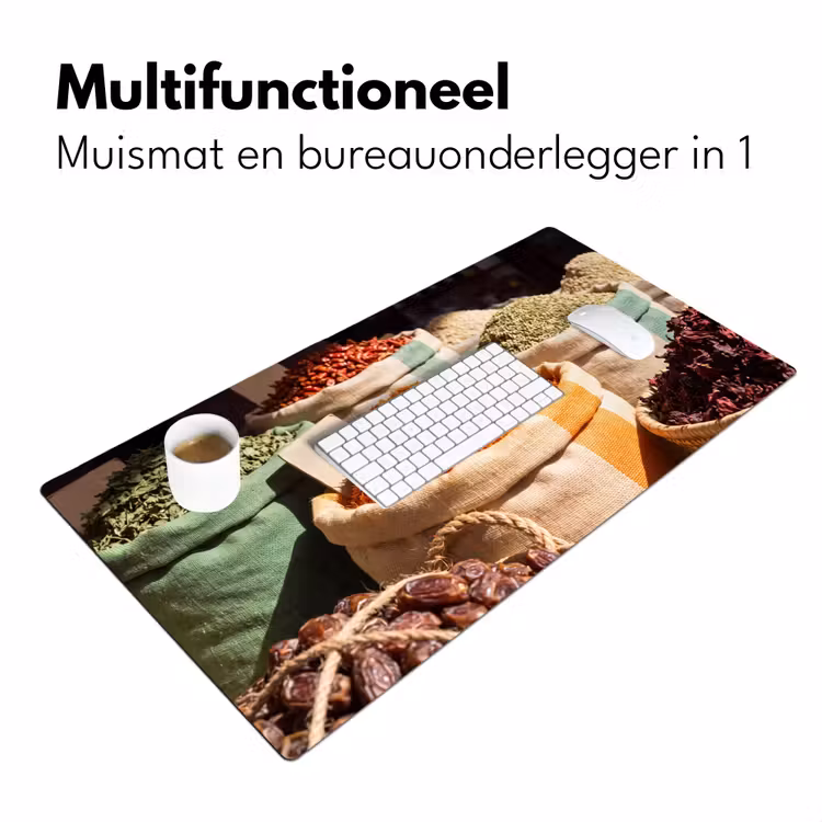 Bureau onderlegger - Kruiden - Markt - Kleurrijk — 7