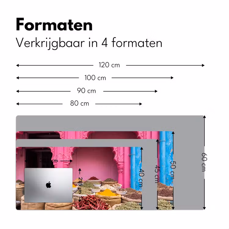 Bureau onderlegger - Kruiden - Markt - Roze — 8