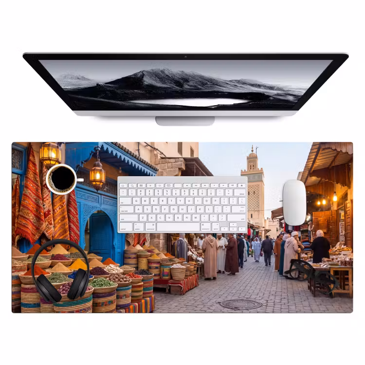 Bureau onderlegger - Markt - Oosters - Kleurrijk — 4