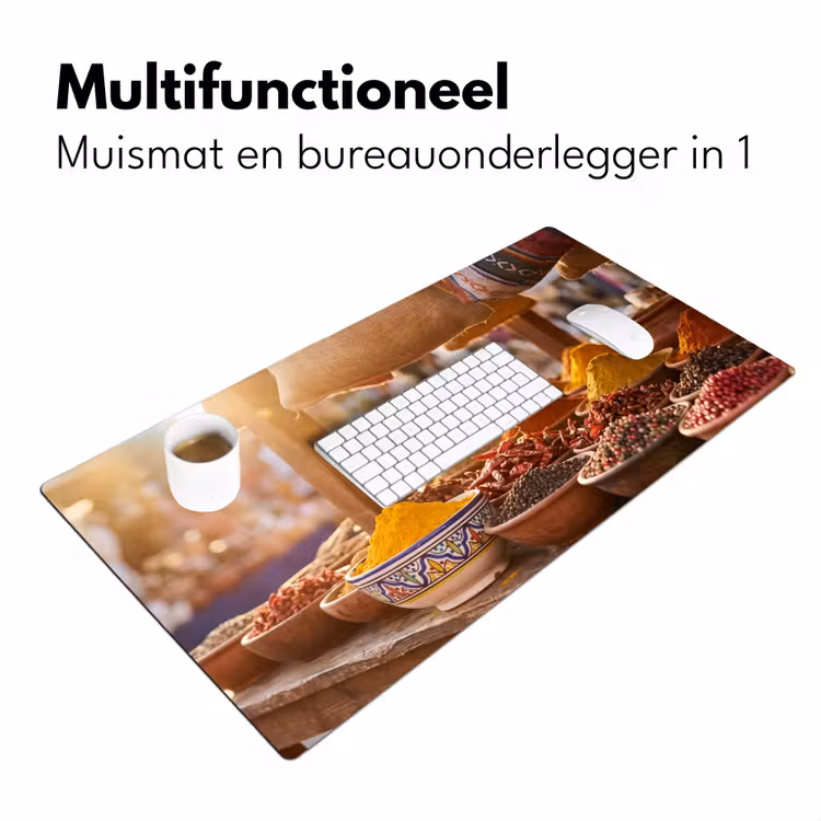 Bureau onderlegger - Specerijen - Markt - Kleurrijk — 7