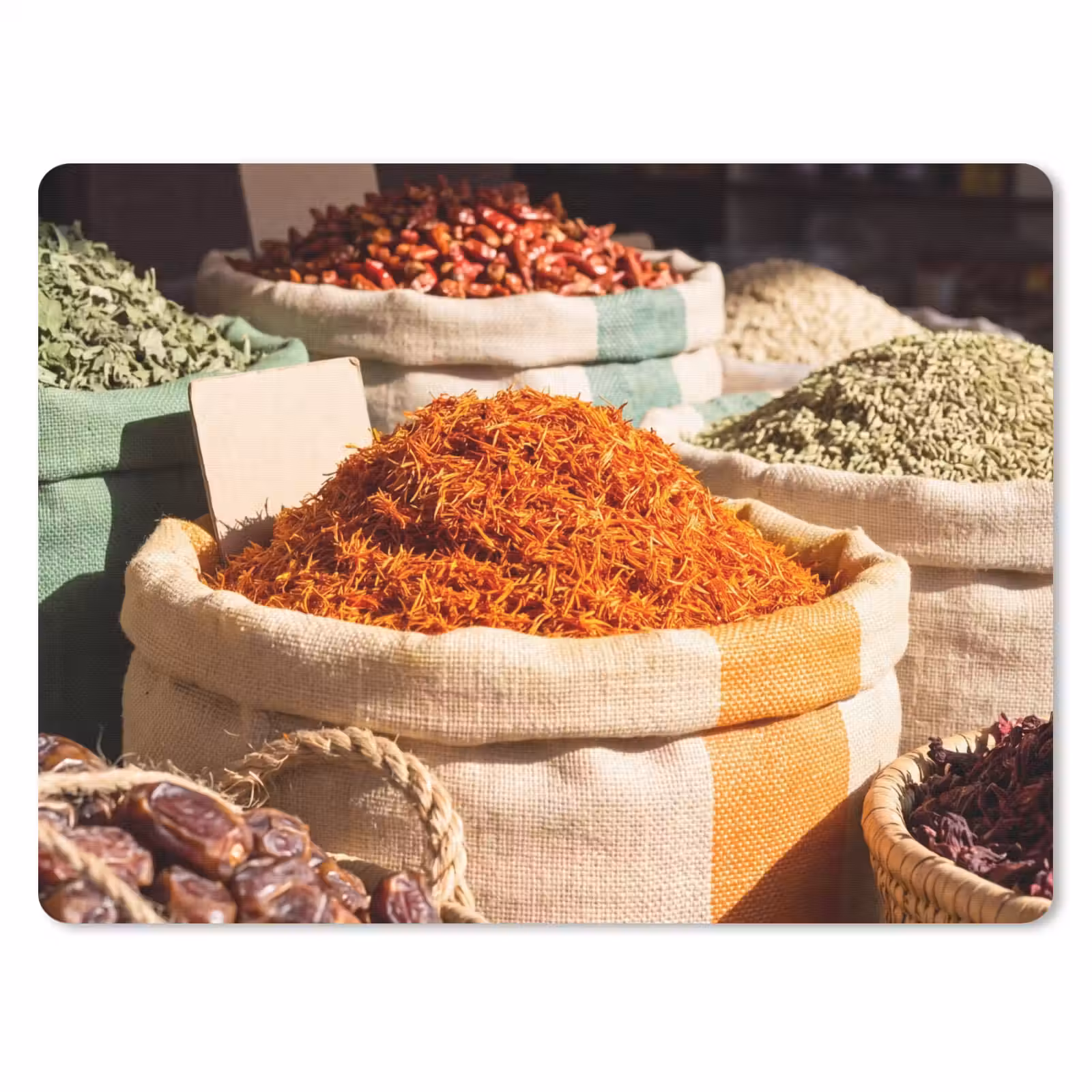 Muismat - Kruiden - Markt - Kleurrijk — 1