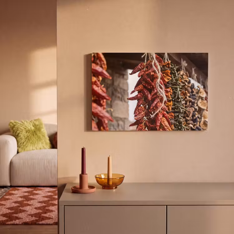 Canvas schilderij - Rode pepers - Eten — 1