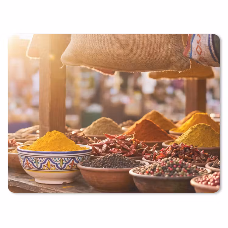Muismat - Specerijen - Markt - Kleurrijk — 1