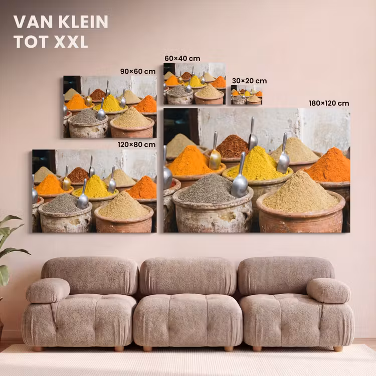 Canvas schilderij - Kruiden - Potten - Oosters — 7