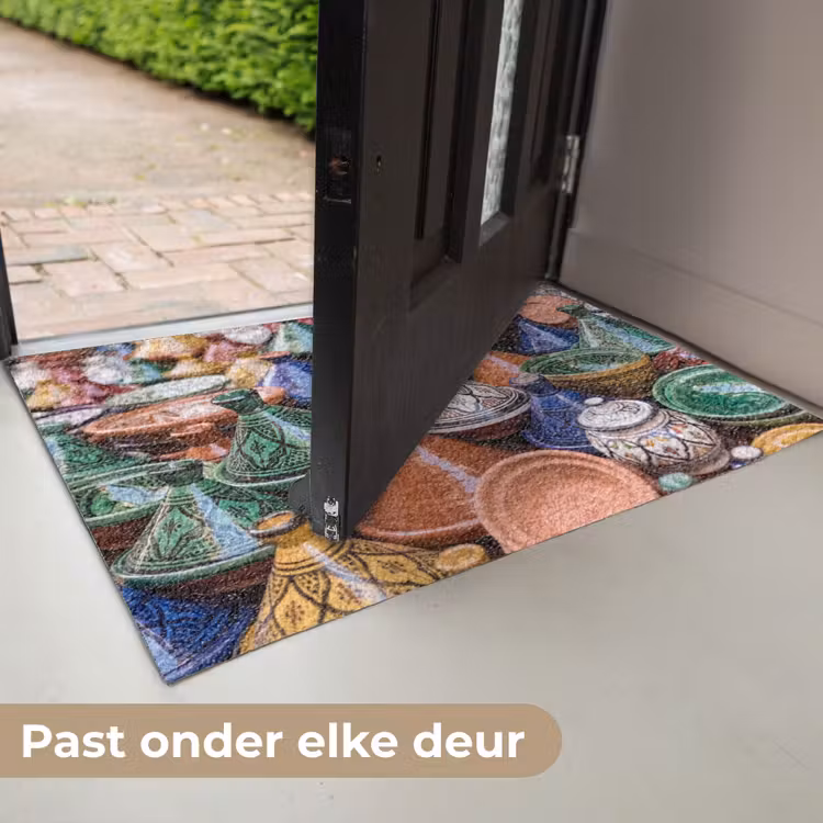 Deurmat - Aardewerk - Kleurrijk - Patroon — 7