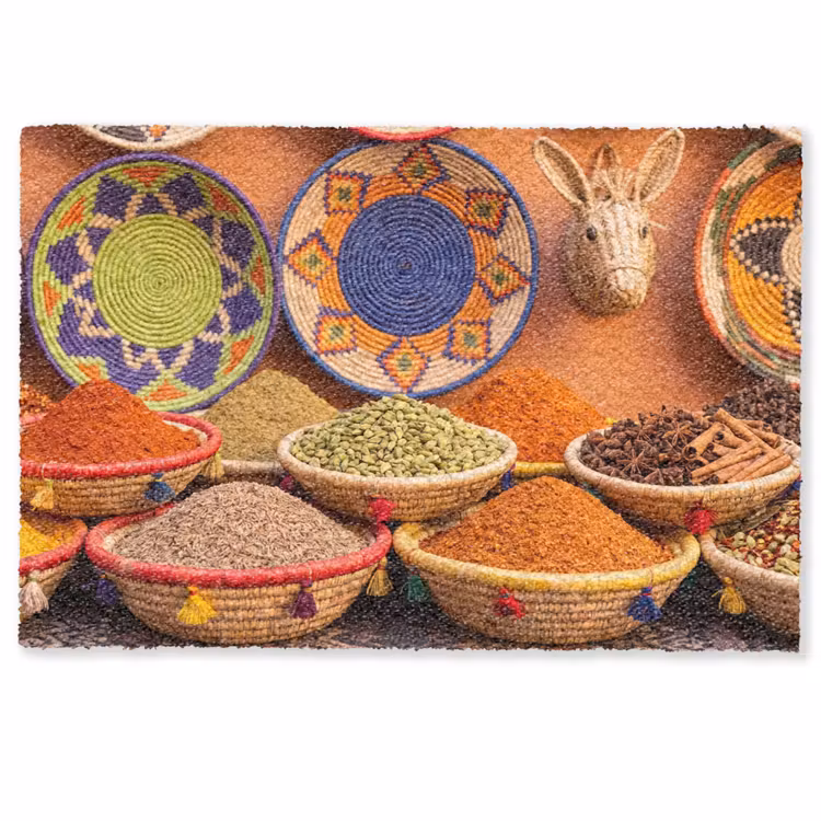 Deurmat - Eten - Kleurrijk - Cultuur — 1