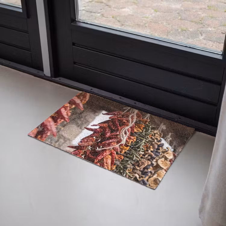 Deurmat - Rode pepers - Eten — 2