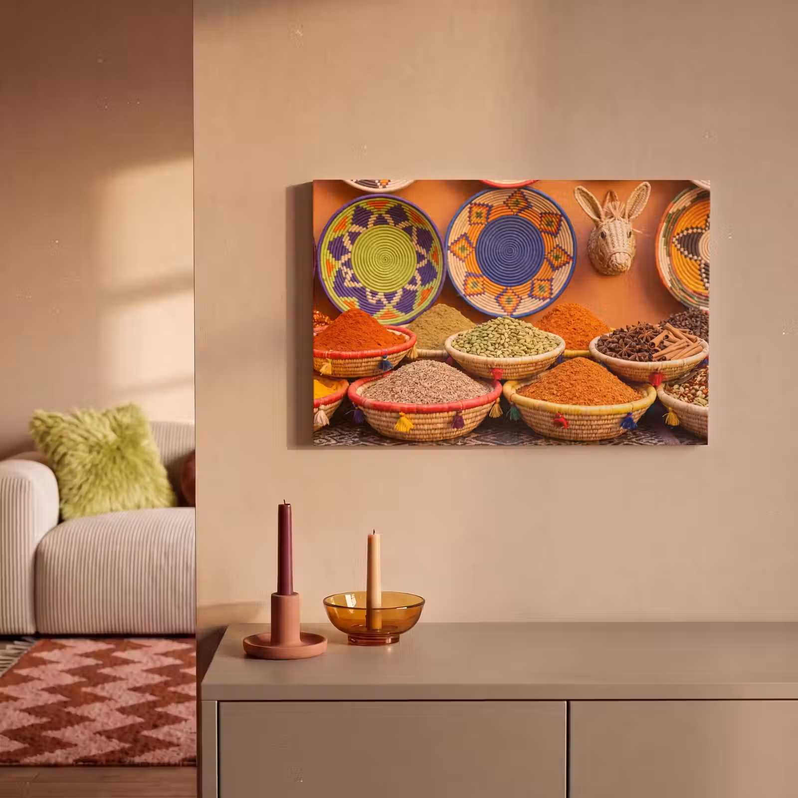 Canvas schilderij - Eten - Kleurrijk - Cultuur — 1