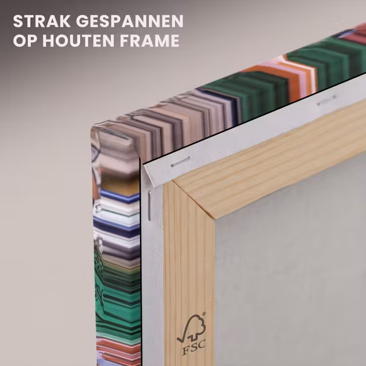 Canvas schilderij - Aardewerk - Kleurrijk - Patroon — 6