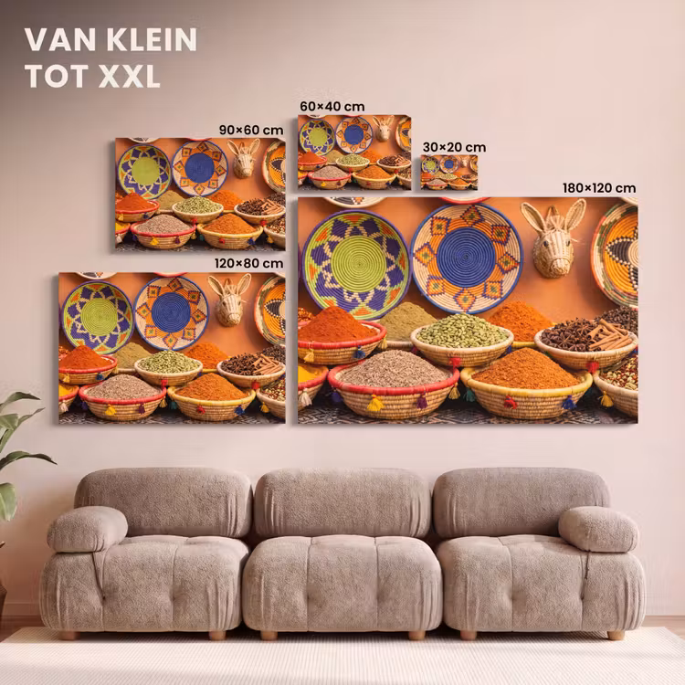 Canvas schilderij - Eten - Kleurrijk - Cultuur — 7