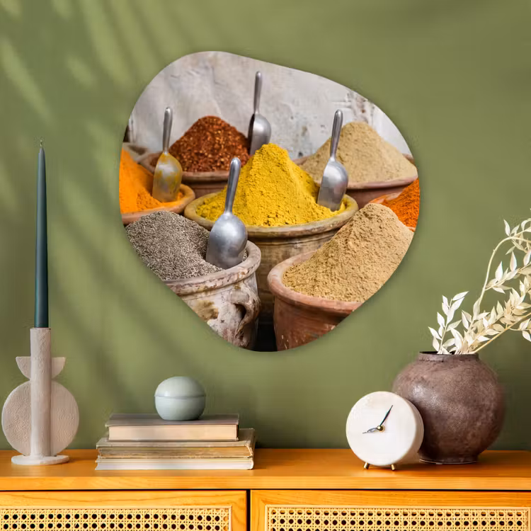 Organisch schilderij - Glas - Kruiden - Potten - Oosters — 2