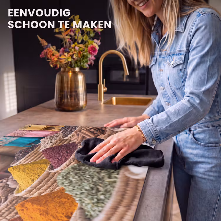 Inductie beschermer en spatscherm (2in1) - Kruiden - Manden - Oosters — 5