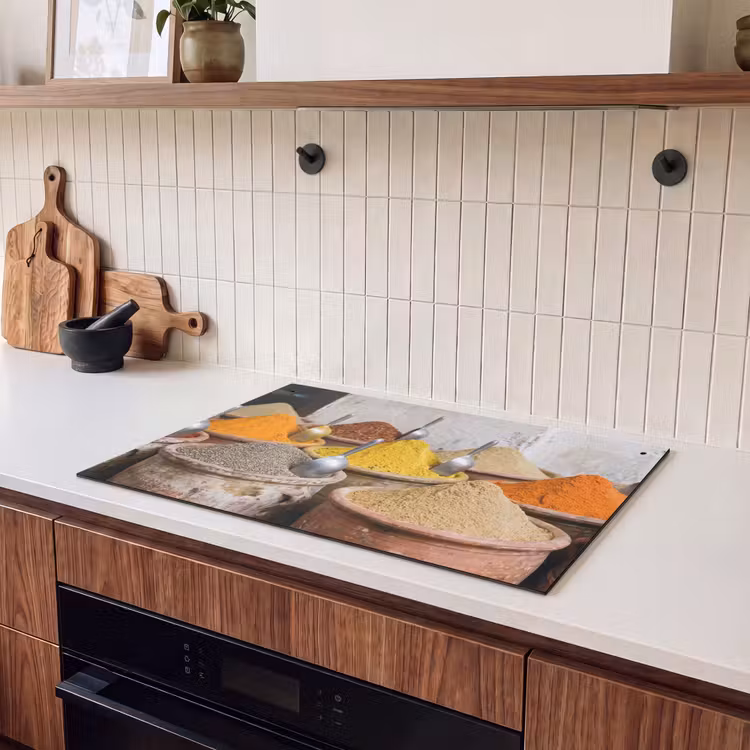 Inductie beschermer en spatscherm (2in1) - Kruiden - Potten - Oosters — 3