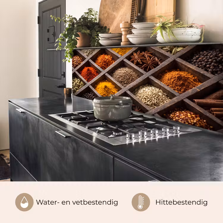 Keuken achterwand - Kruiden - Houten - Eten — 3