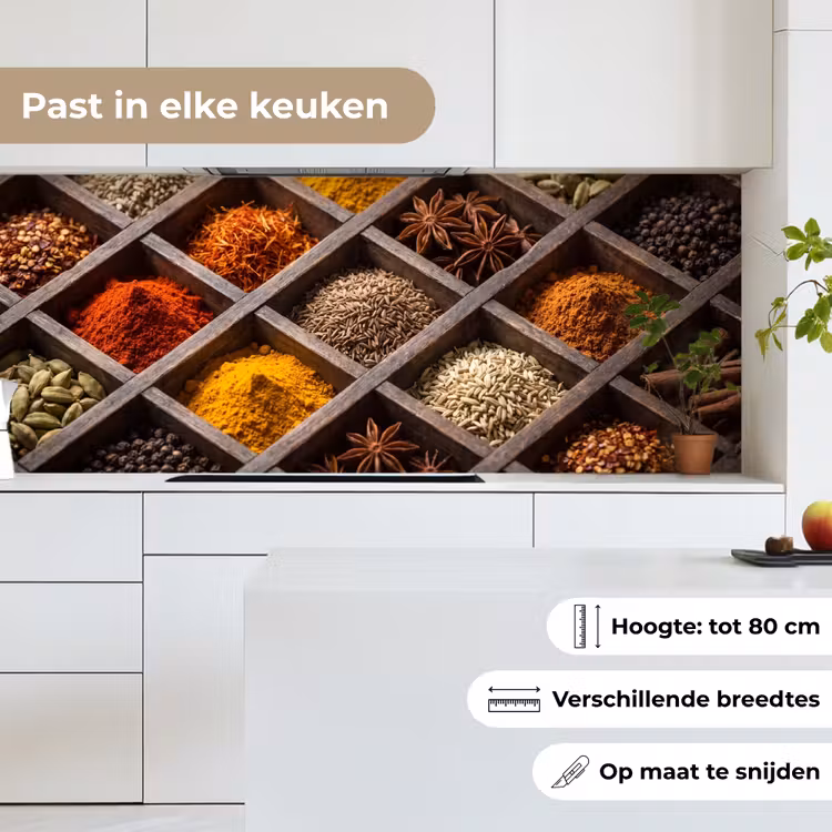 Keuken achterwand - Kruiden - Houten - Eten — 4