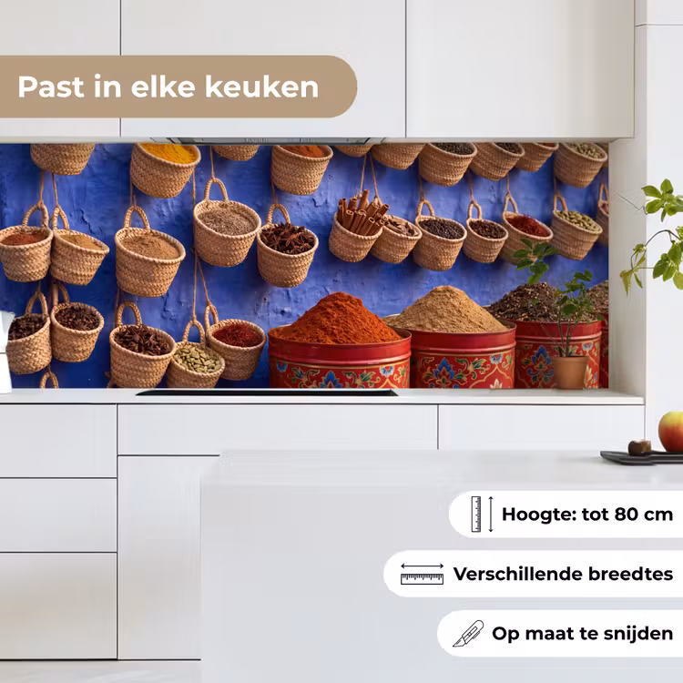 Keuken achterwand - Kruiden - Manden - Markt — 4