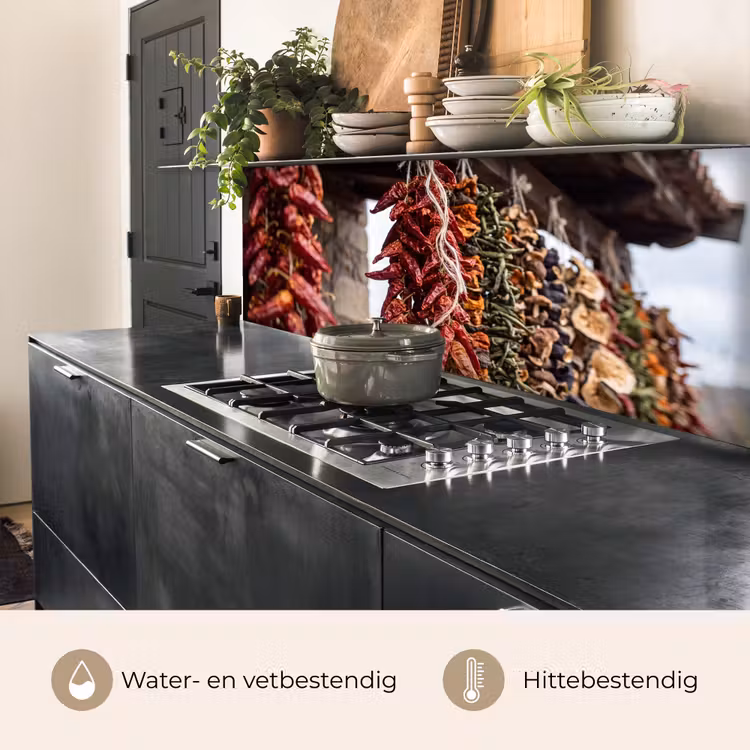 Keuken achterwand - Rode pepers - Eten — 3