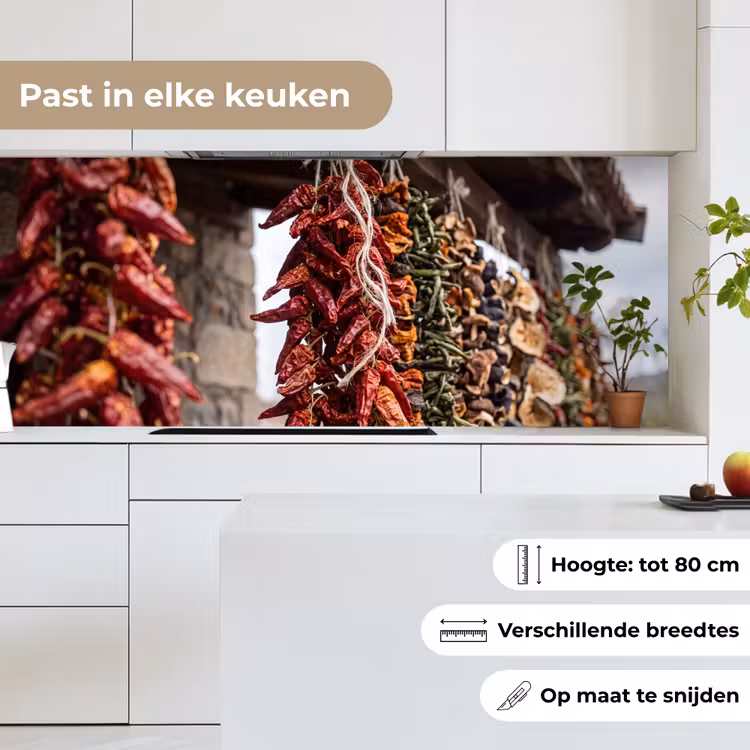 Keuken achterwand - Rode pepers - Eten — 4