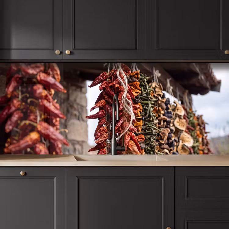 Keuken achterwand - Rode pepers - Eten — 6