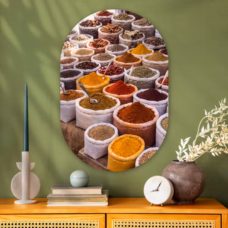 Muurovaal - Glas - Kruiden - Markt - Eten — 2