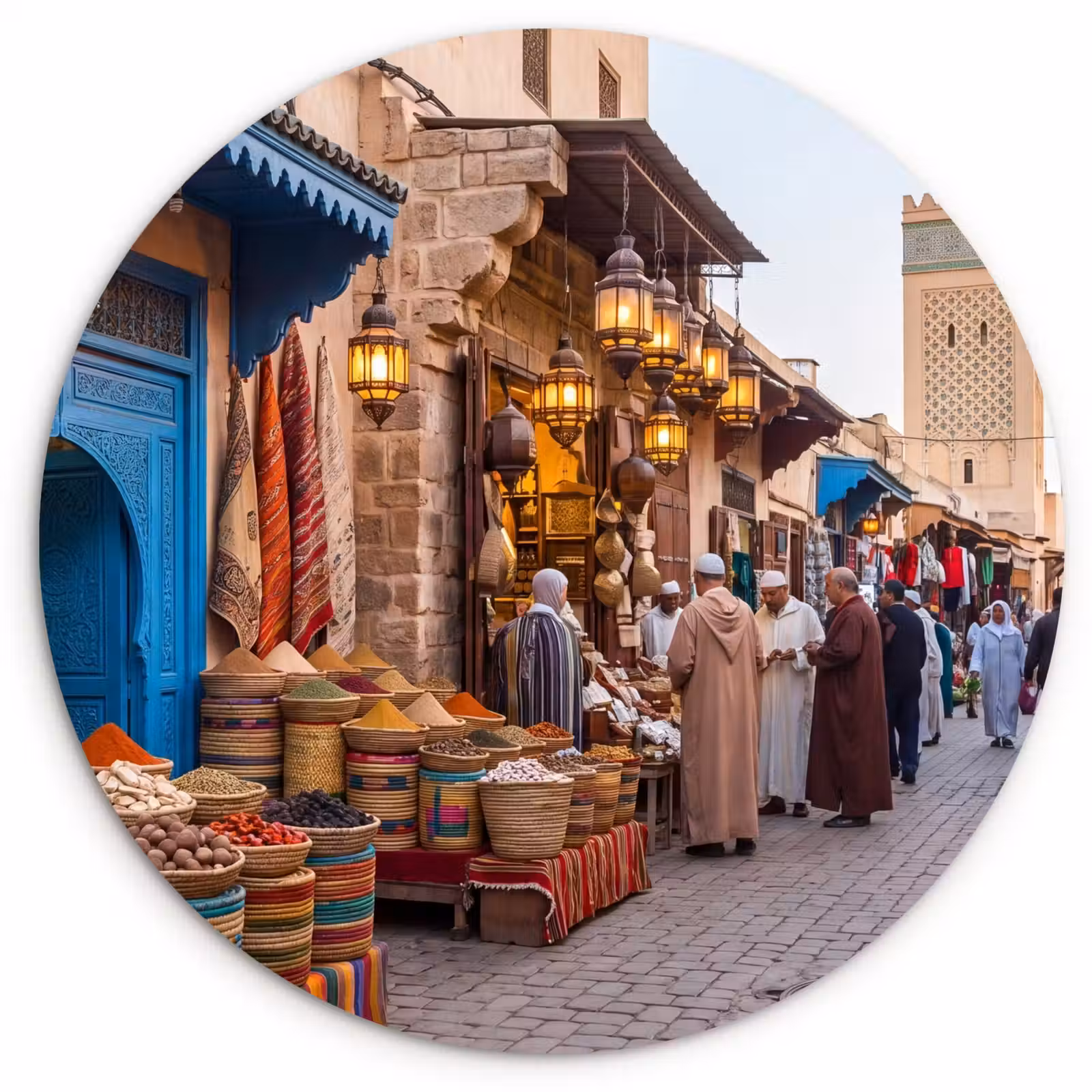 Muurcirkel - Markt - Oosters - Kleurrijk — 1