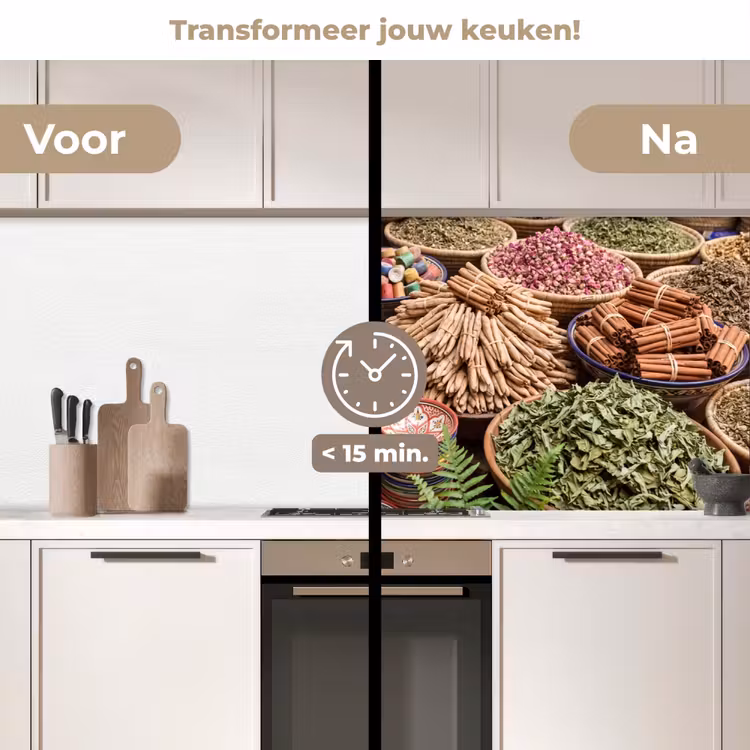 Keuken achterwand - Aardewerk - Oosters - Kleurrijk — 2