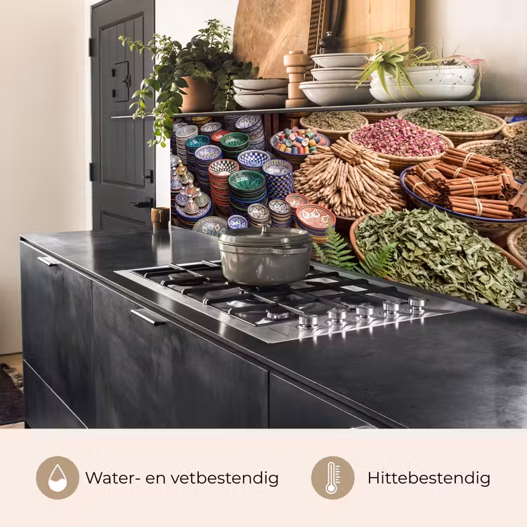 Keuken achterwand - Aardewerk - Oosters - Kleurrijk — 3